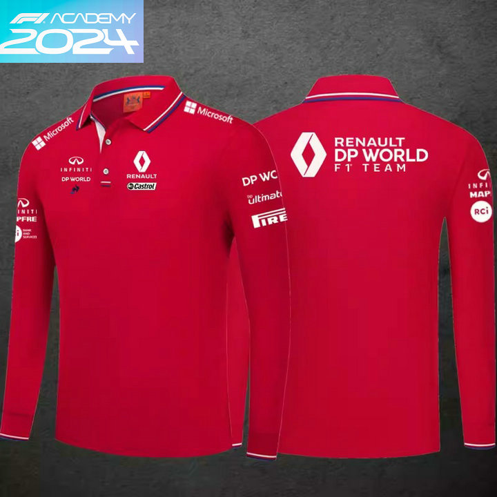 2024 Polo Manche longue Renault DP World F1 Team Homme